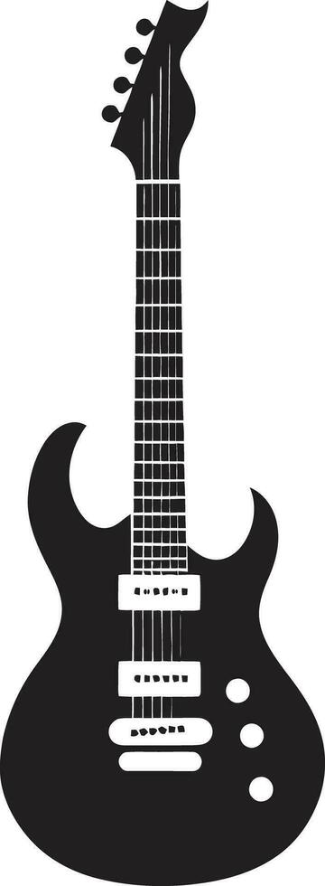 Harmonic Heritage Guitar Logo Vector Symbol Rhythmic Resonance Guitar Icon Design Icon