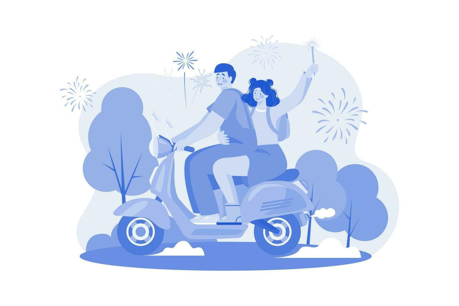 Happy New Year Illustration concept on white background vector