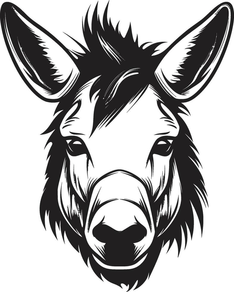 de confianza corredor Burro icónico emblema seguro culo logo vector icono