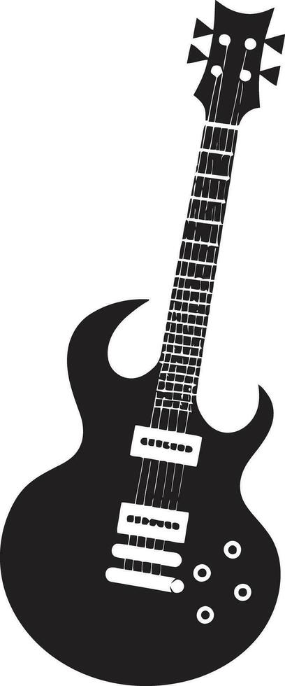 Fretboard Flourish Guitar Emblem Design Icon Acoustic Anthem Guitar Logo Vector Symbol