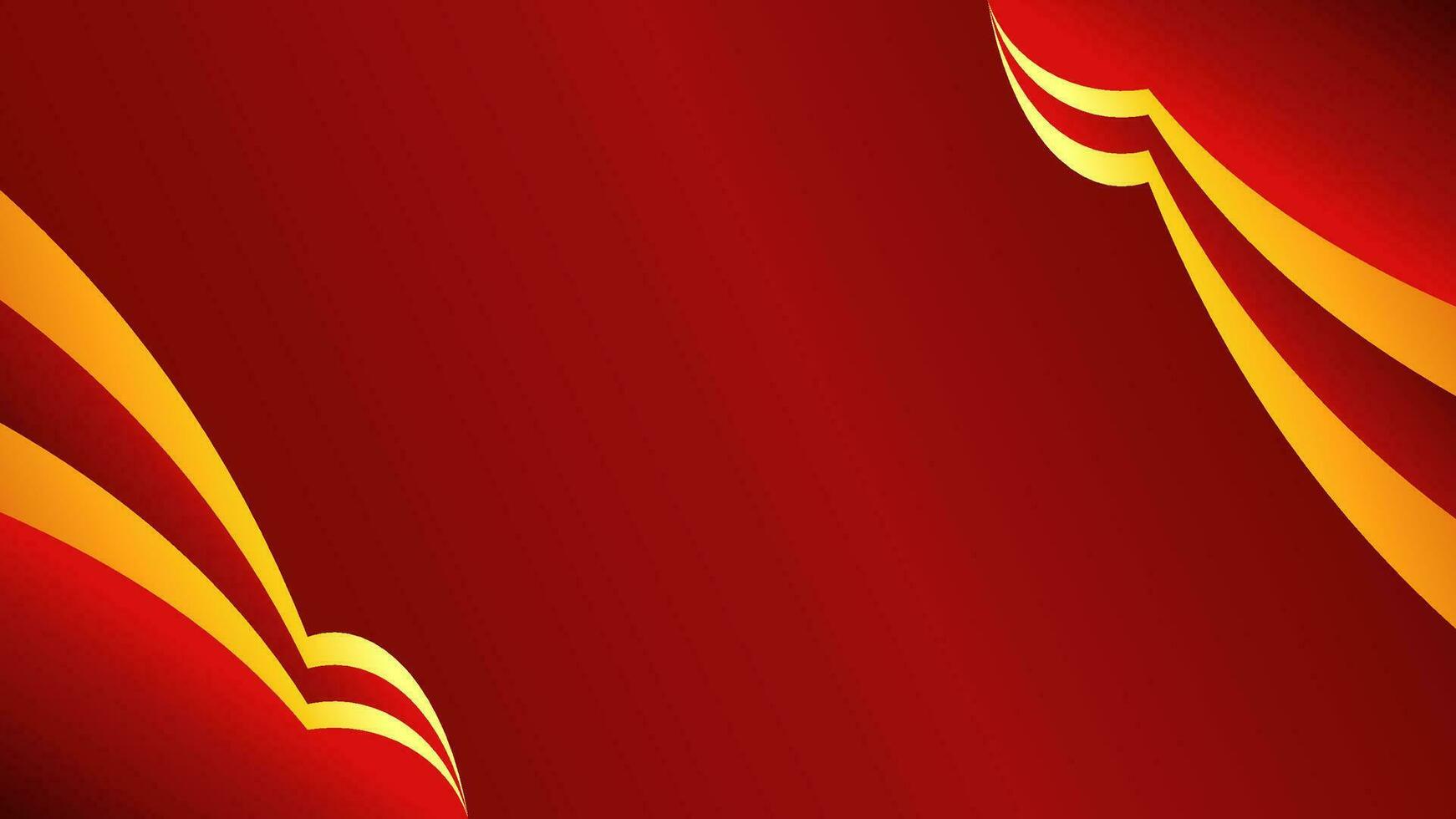 Red luxury gradient color background. Red luxury background with golden line. Luxury background with golden line decoration. vector