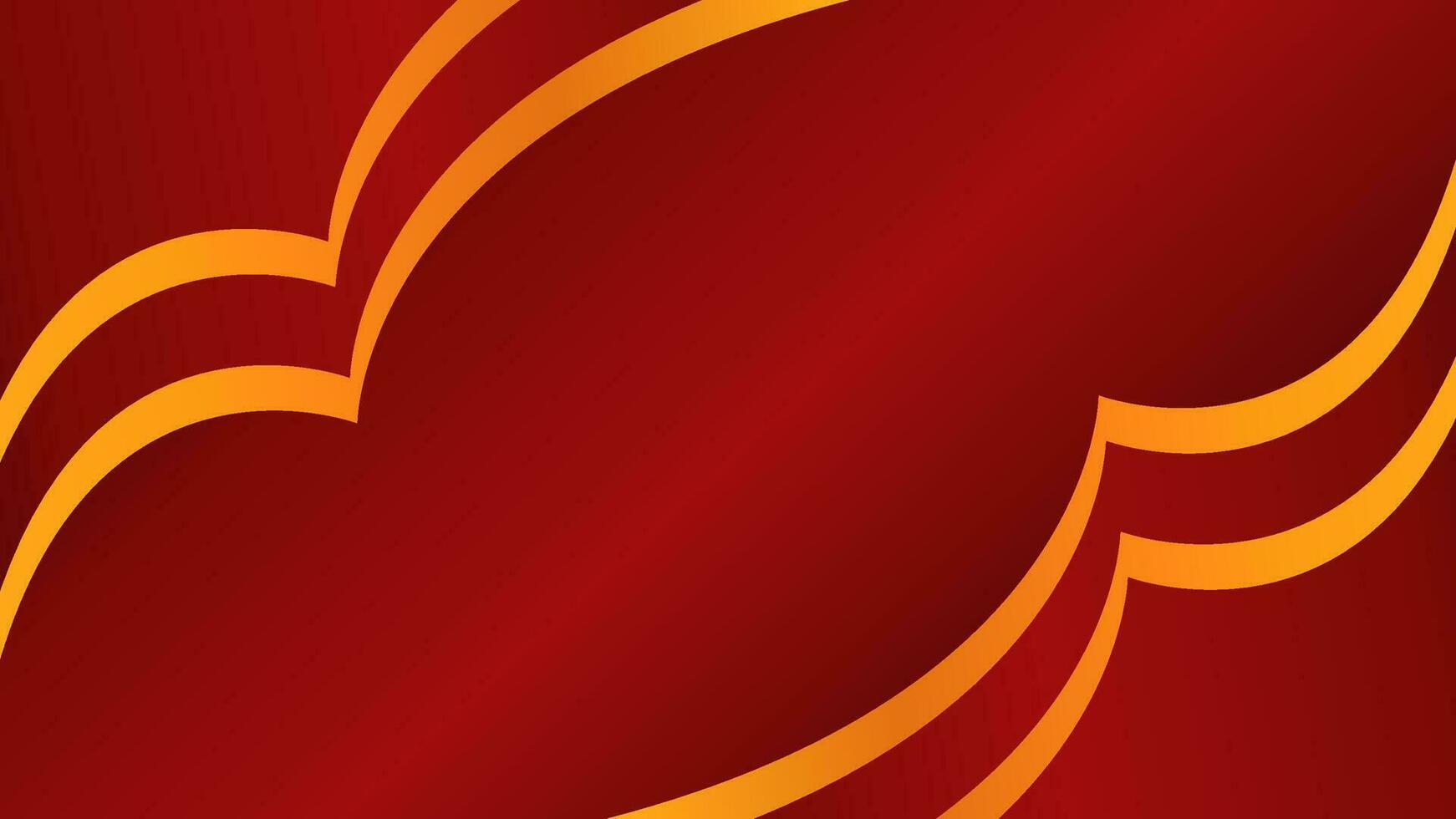 Red luxury gradient color background. Red luxury background with golden line. Luxury background with golden line decoration. vector