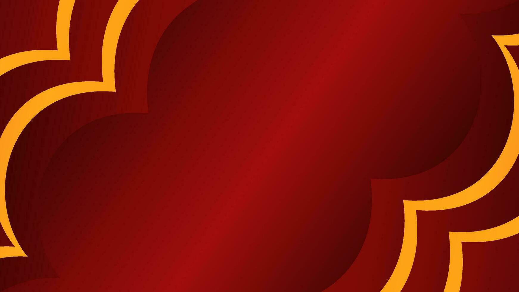 Red luxury gradient color background. Red luxury background with golden line. Luxury background with golden line decoration. vector