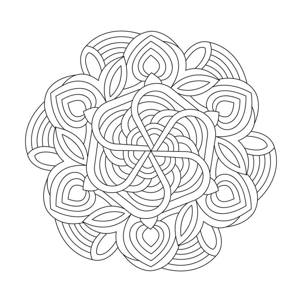Mandala Mindfulness coloring book design vector file