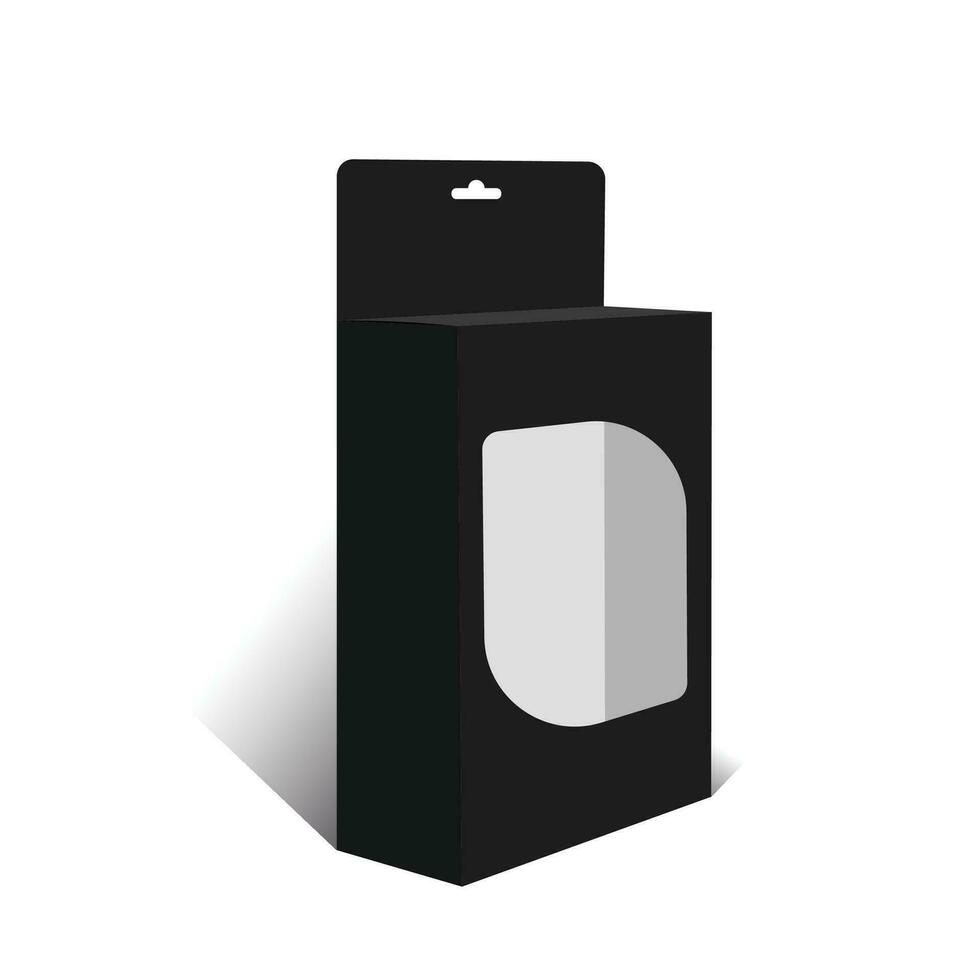 Charger display box dieline template, vector design