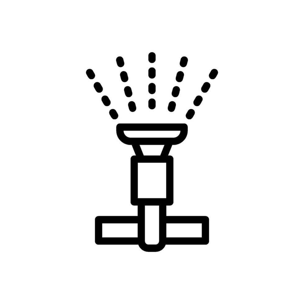 Water sprinkler icon for watering garden grass vector
