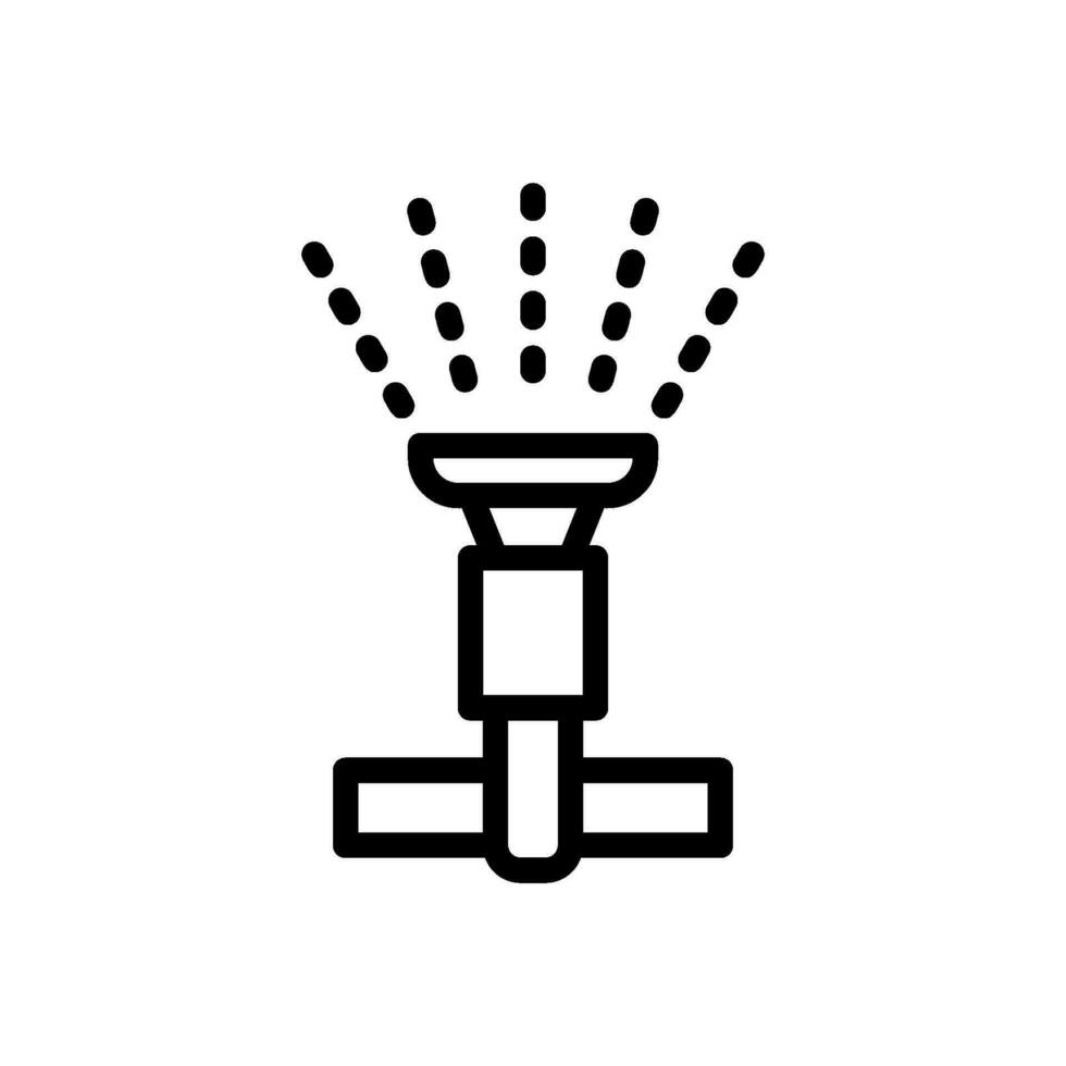 Water sprinkler icon for watering garden grass vector