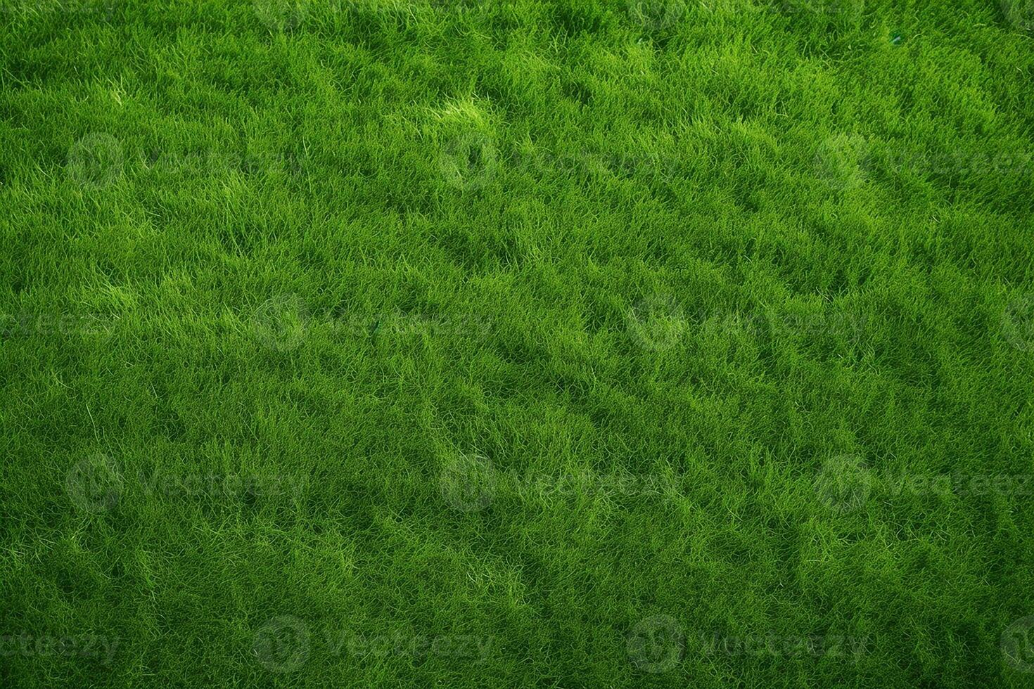 AI generated green texture grass field background photo