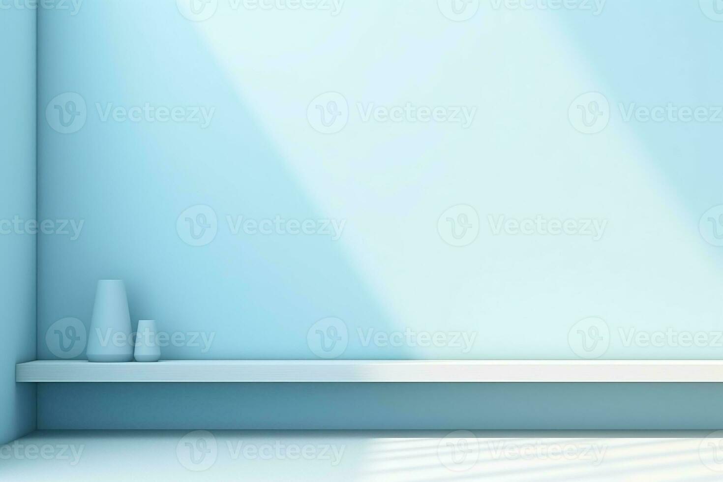 AI generated 3d rendered empty display podium Minimal scene for product display presentation photo
