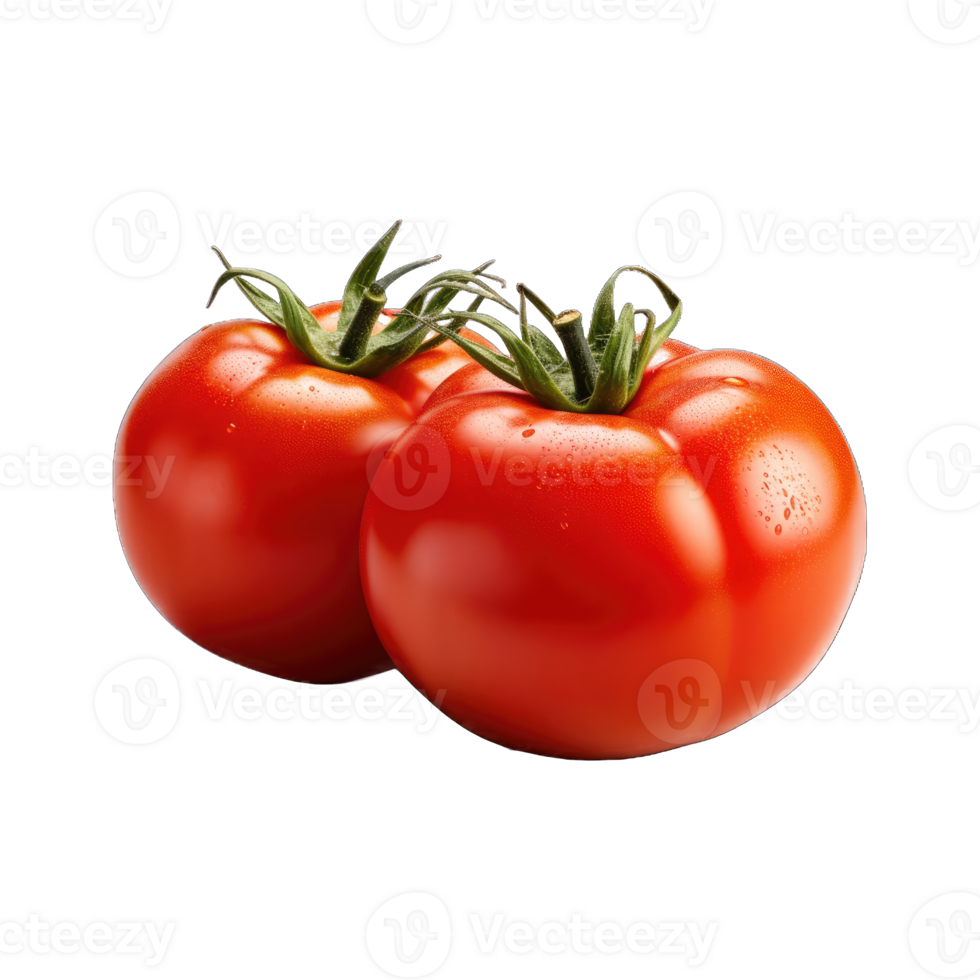AI generated fresh ripe red tomatoes vegetable png
