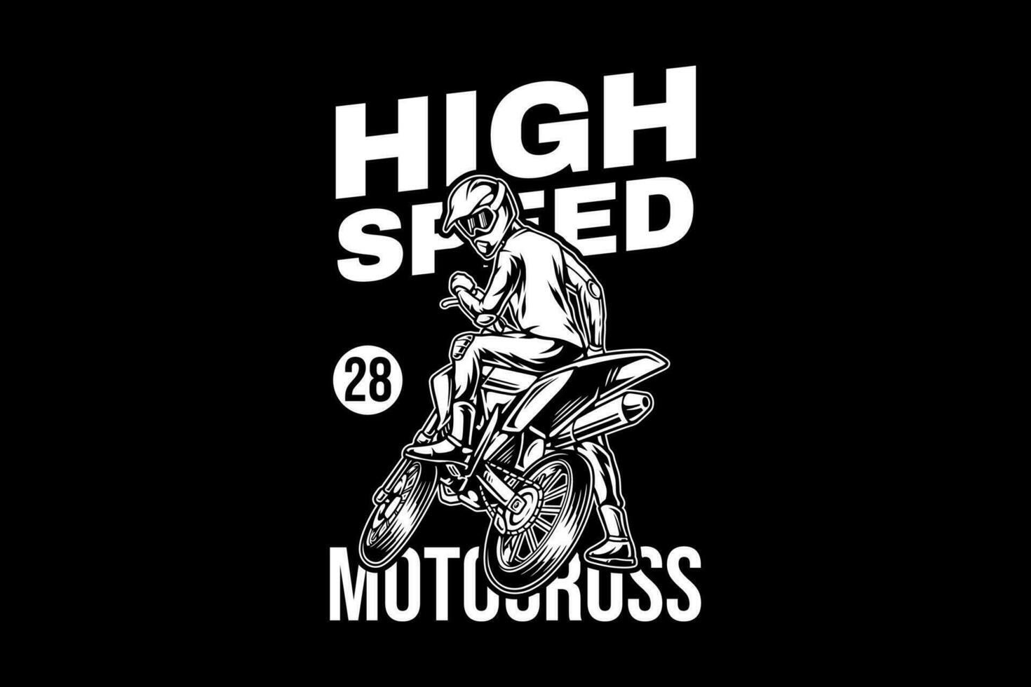 super moto high speed vector illustration for t-shirt merchandise and digital printing