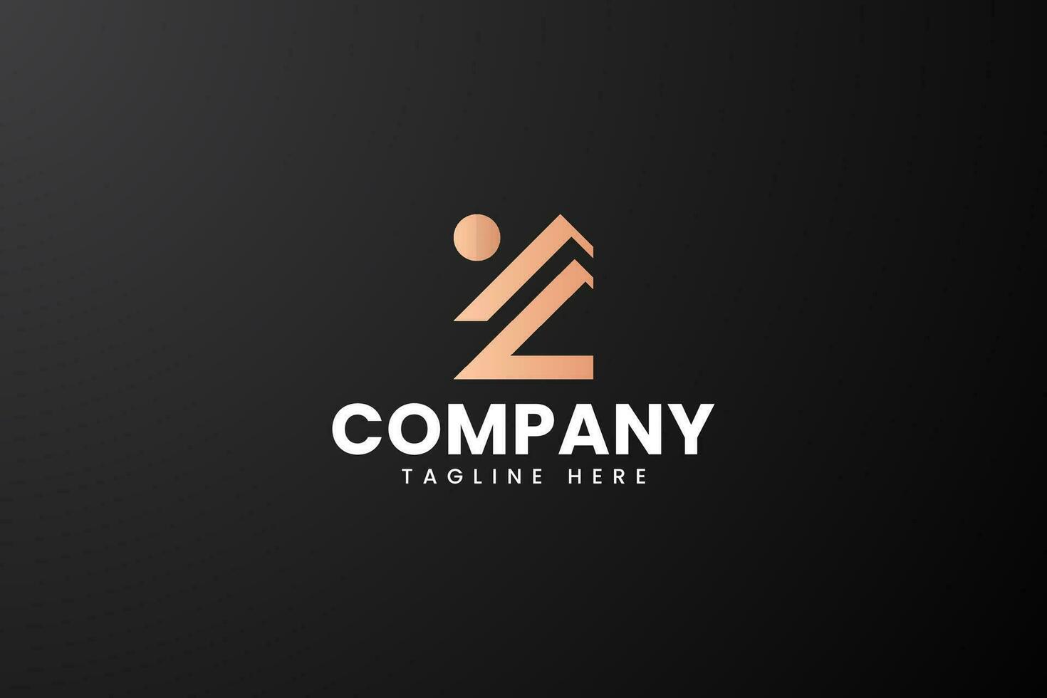 Z letter with home and sun shape logo design for mortgage property and construction company vector