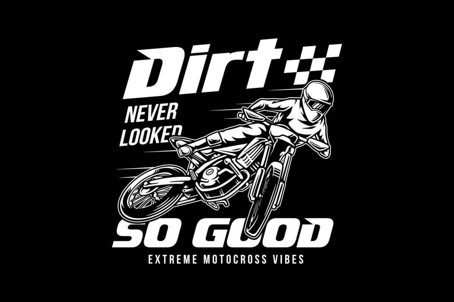 motocross extreme sports vector illustration for t-shirt merchandise and digital printing