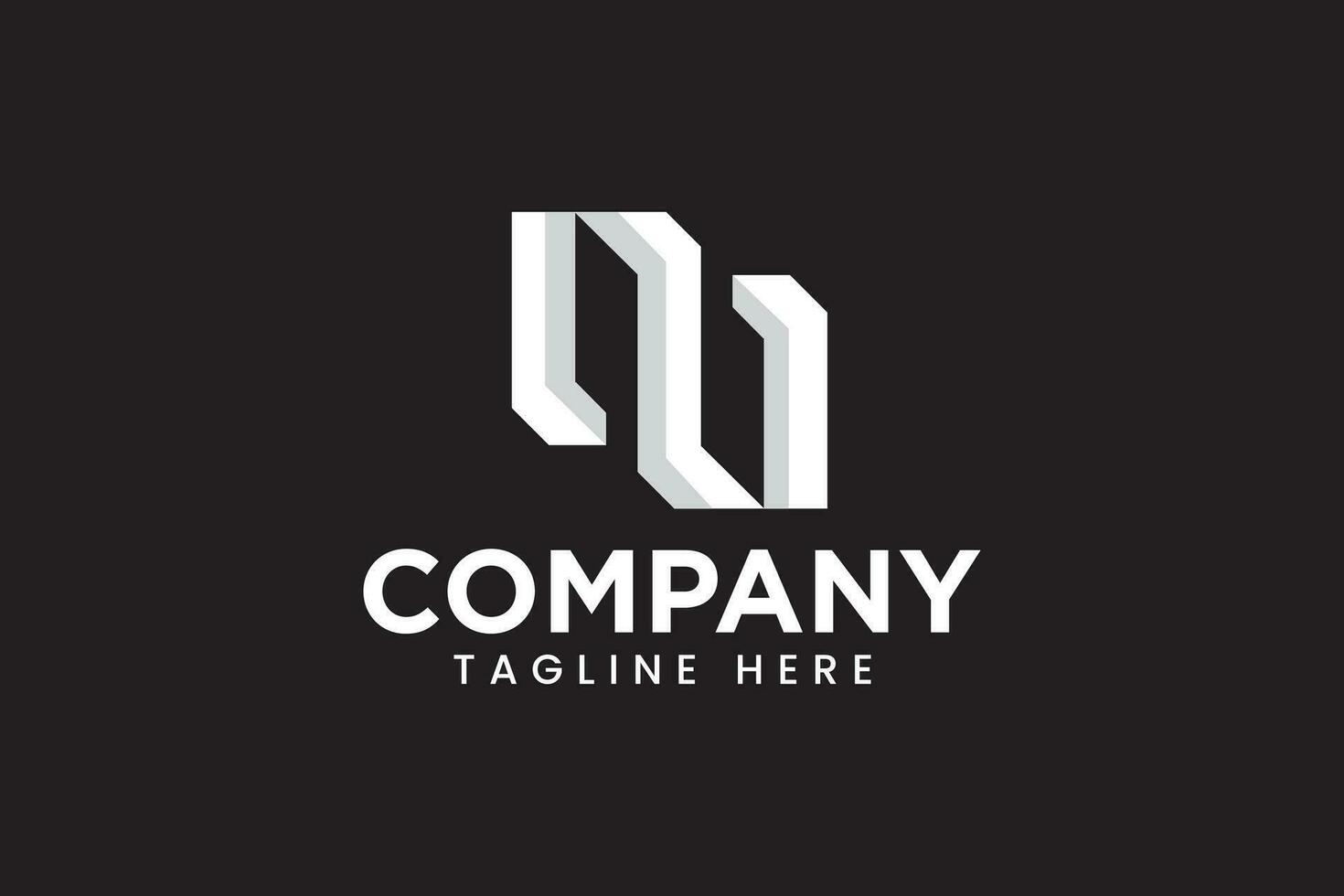 letter N logo concept with ambigram style for professional business vector