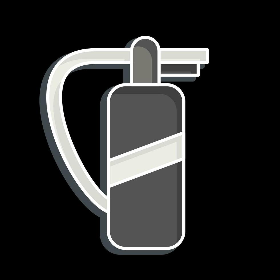 Icon Fire extinguisher. related to Firefighter symbol. glossy style. simple design editable. simple illustration vector