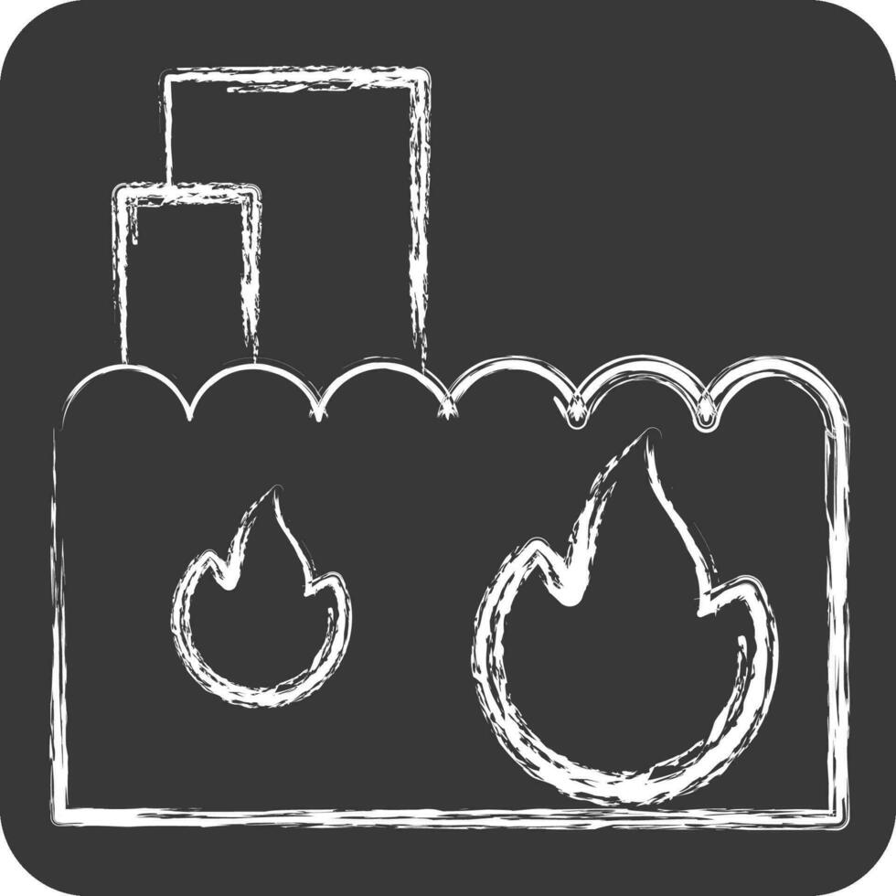 Icon Extinguishing. related to Firefighter symbol. glossy style. simple design editable. simple illustration vector