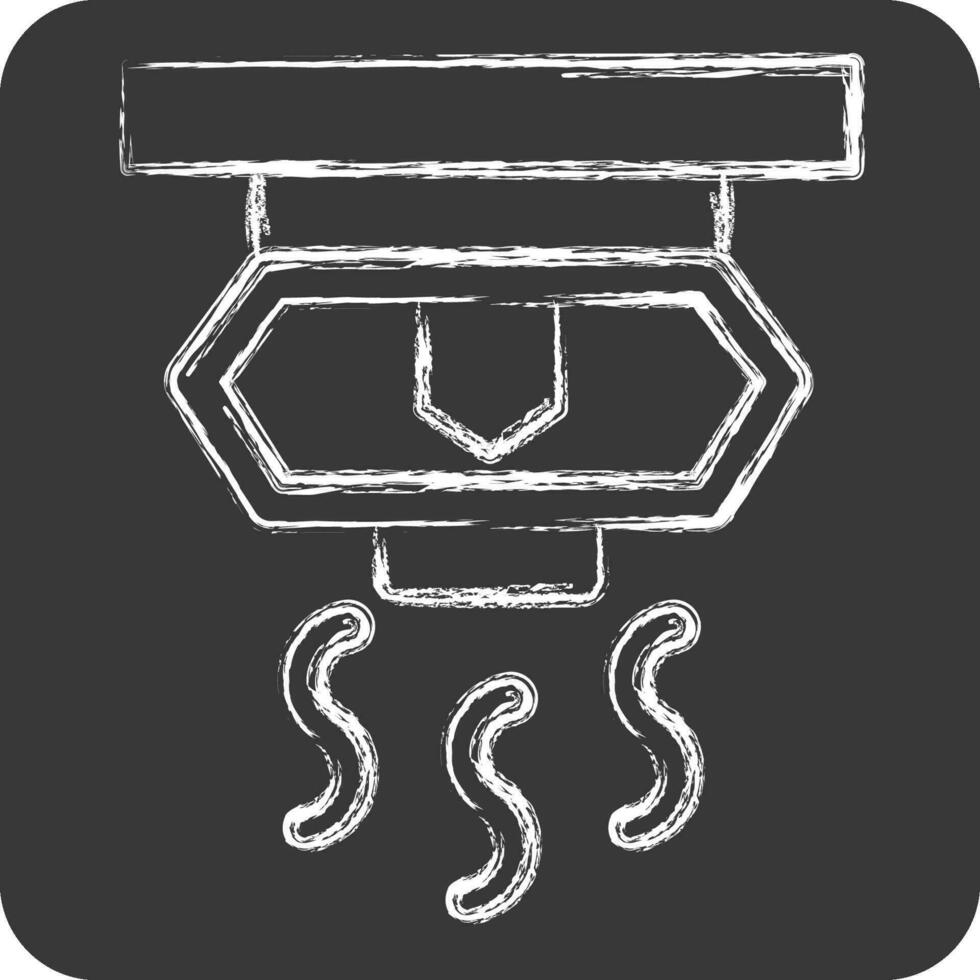 Icon Sprinkler. related to Firefighter symbol. chalk Style. simple design editable. simple illustration vector
