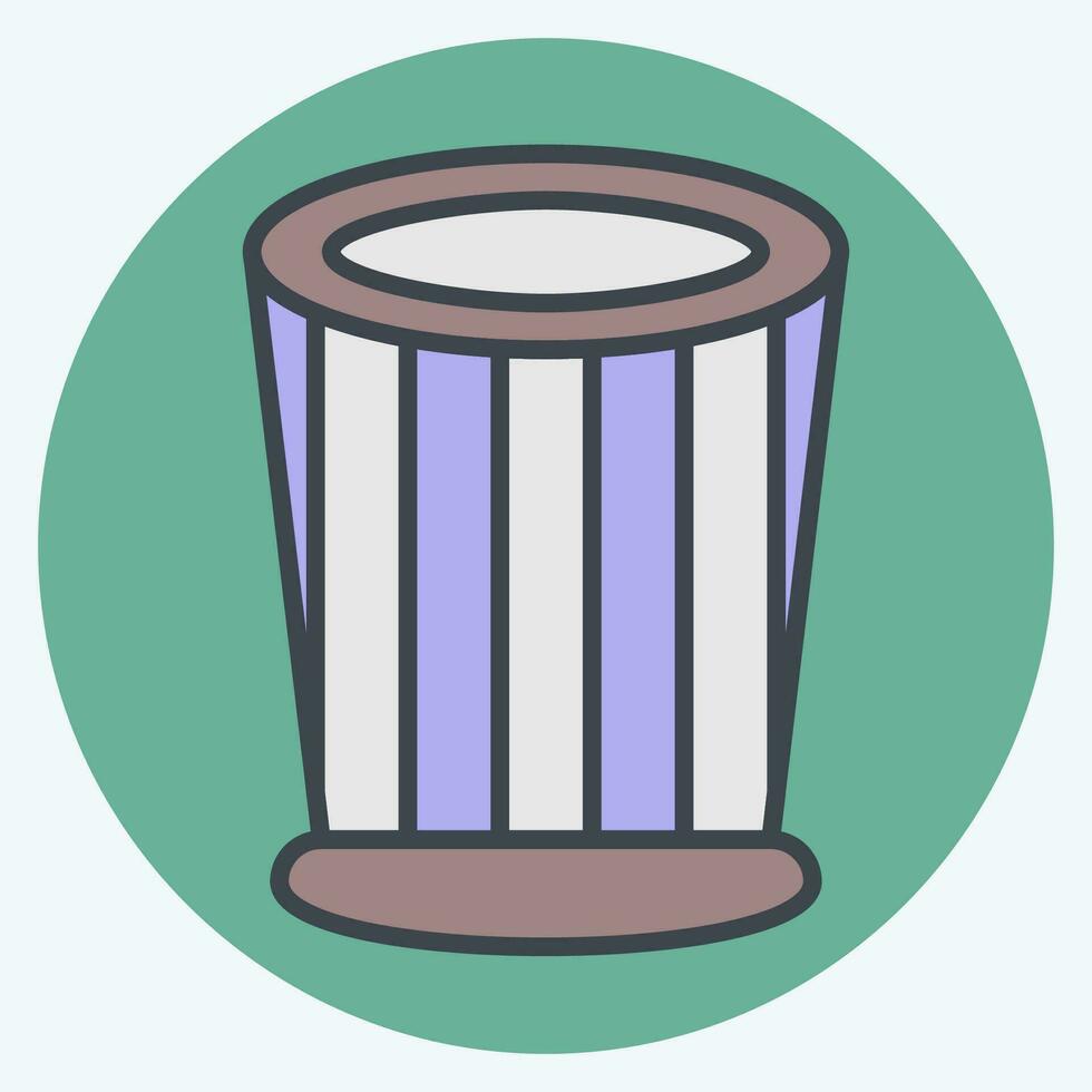 Icon Cook Hat. related to Hat symbol. color mate style. simple design editable. simple illustration vector