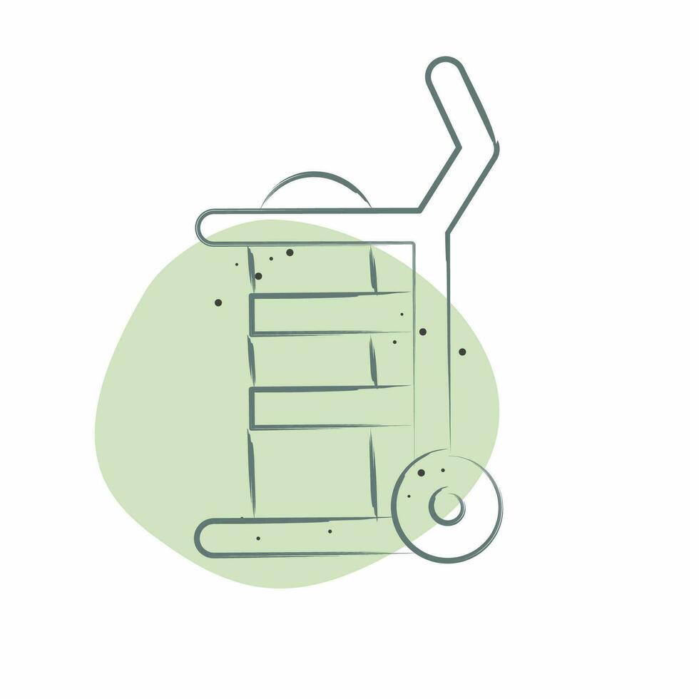 Icon Extinguisher. related to Firefighter symbol. Color Spot Style. simple design editable. simple illustration vector