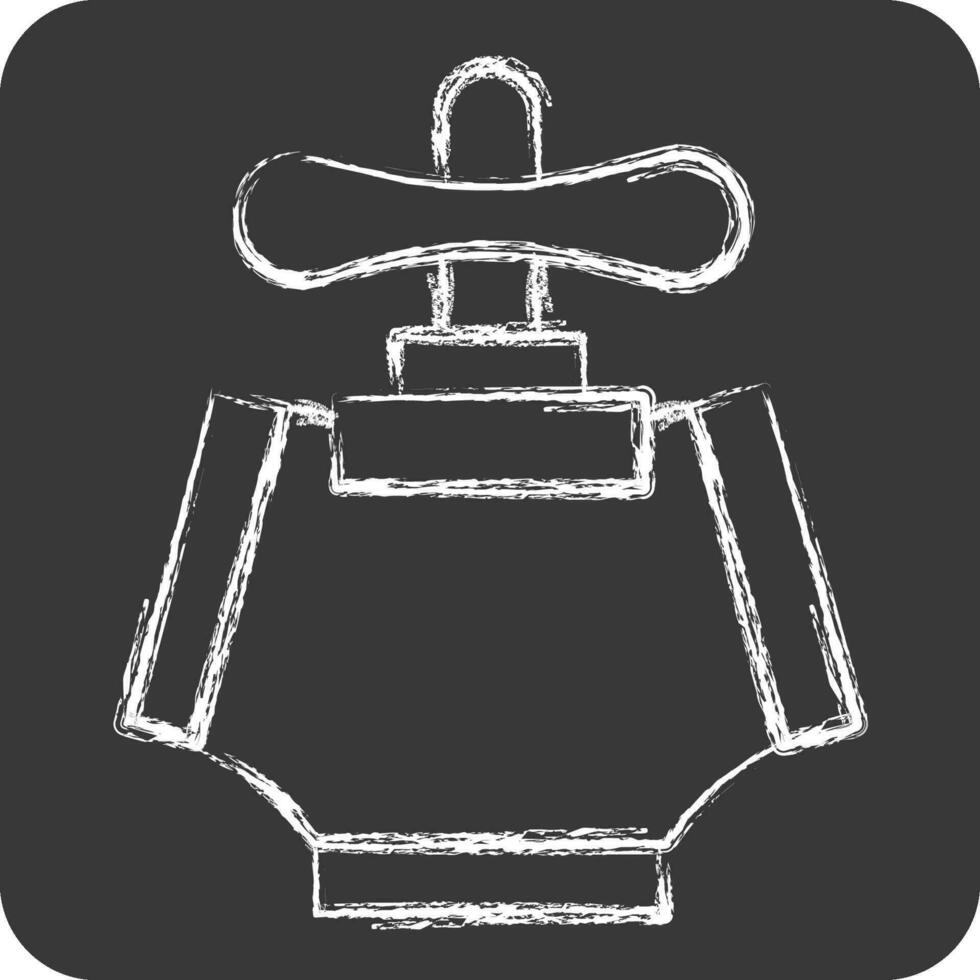 Icon Fire. related to Firefighter symbol. chalk Style. simple design editable. simple illustration vector