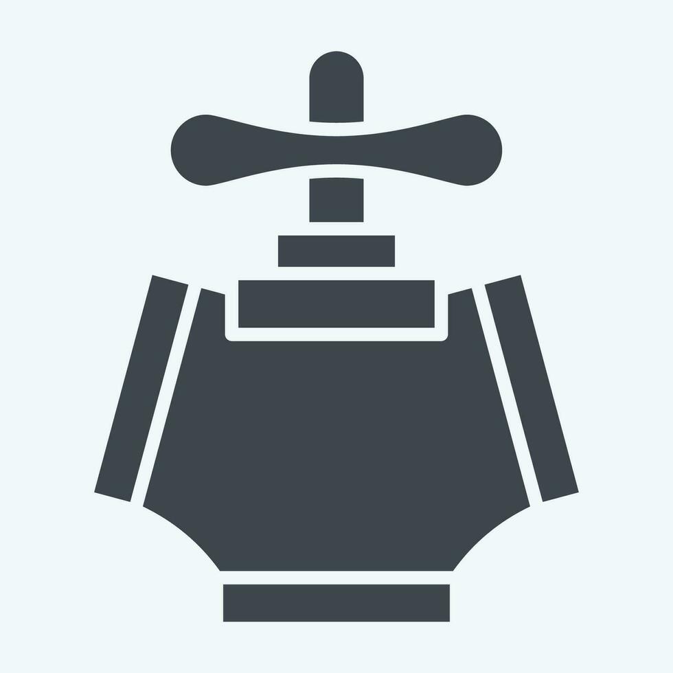 Icon Fire. related to Firefighter symbol. glyph style. simple design editable. simple illustration vector