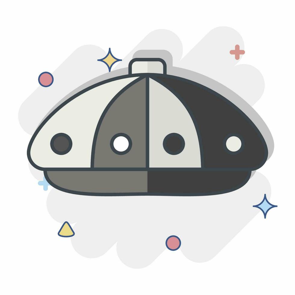 Icon Cloth Cap. related to Hat symbol. comic style. simple design editable. simple illustration vector
