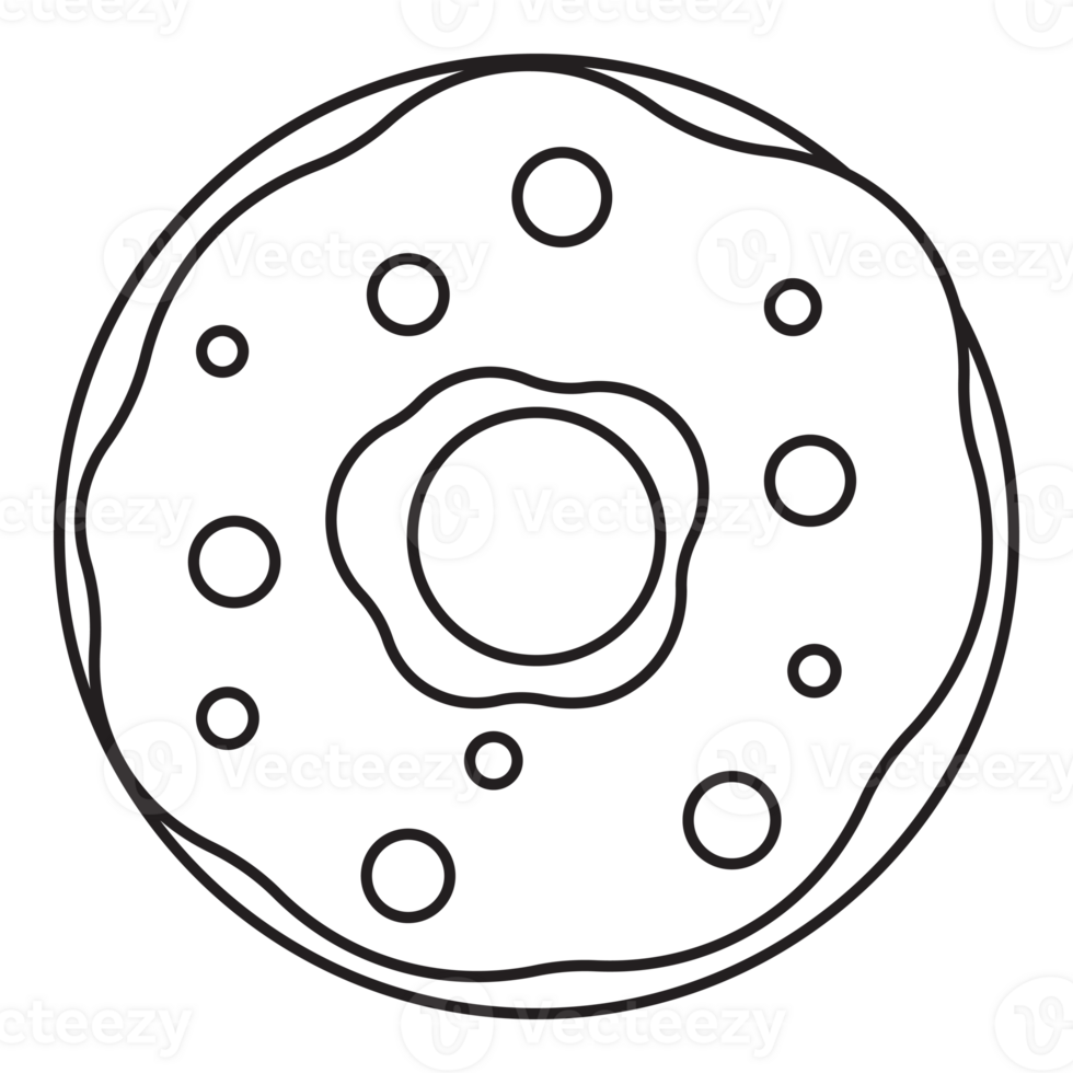 Donut line icon. png