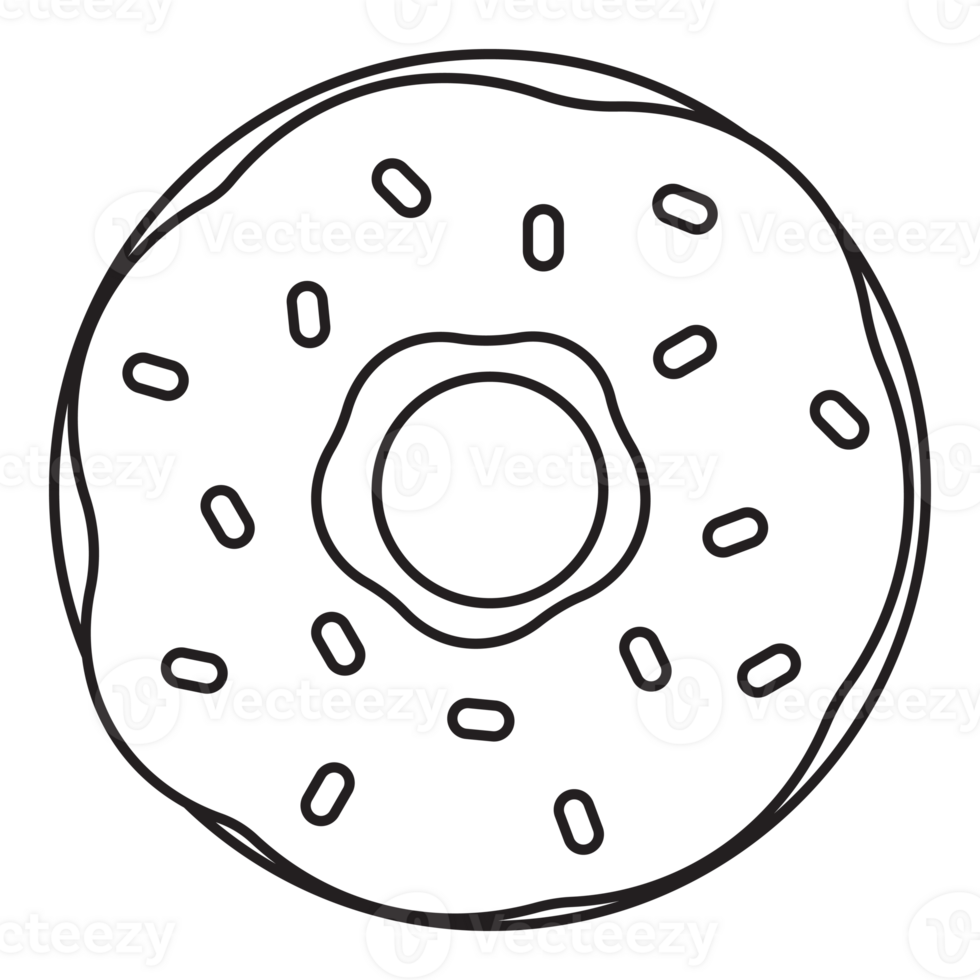 Donut line icon. png