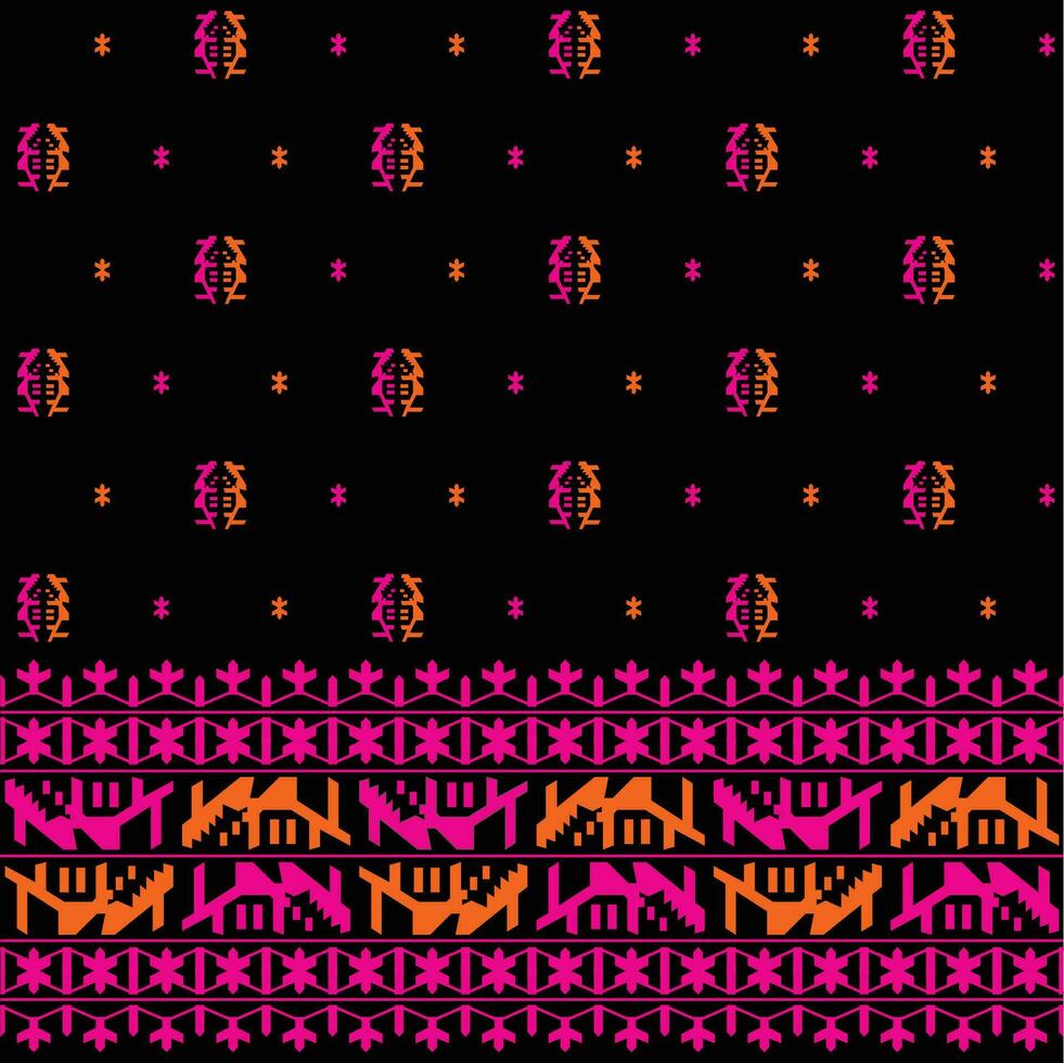 Jamdani motif design vector