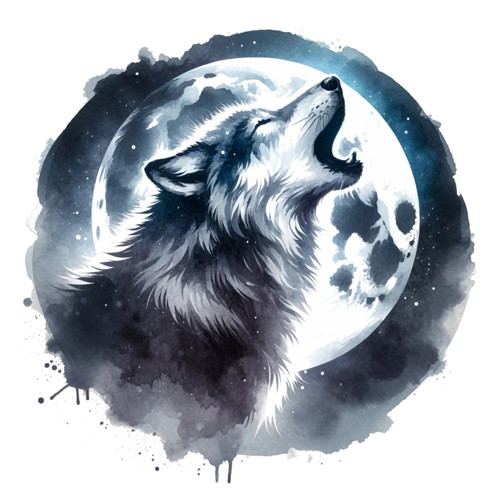 ai généré Loup aquarelle illustration clipart png. vous volonté être capable à créer votre posséder affiche, tee-shirts, cartes, autocollants, tasses, oreillers, albums, ouvrages d'art, et plus commercial utiliser, png