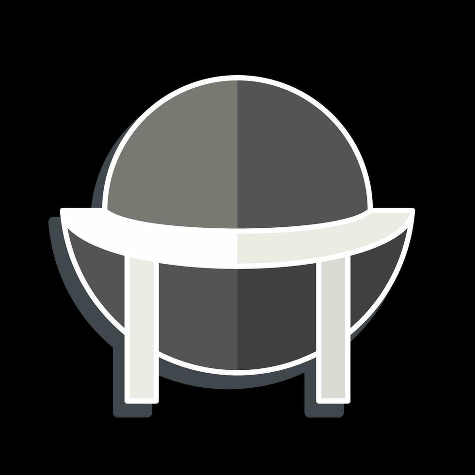 Icon Souwester. related to Hat symbol. glossy style. simple design editable. simple illustration vector