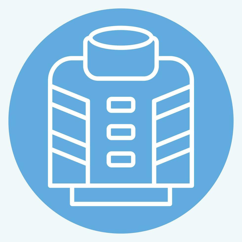 Icon Fireman. related to Firefighter symbol. blue eyes style. simple design editable. simple illustration vector
