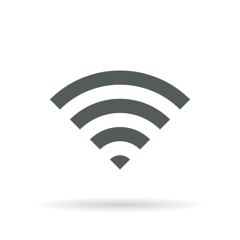 Wifi icono aislado en blanco antecedentes. red conexión símbolo vector