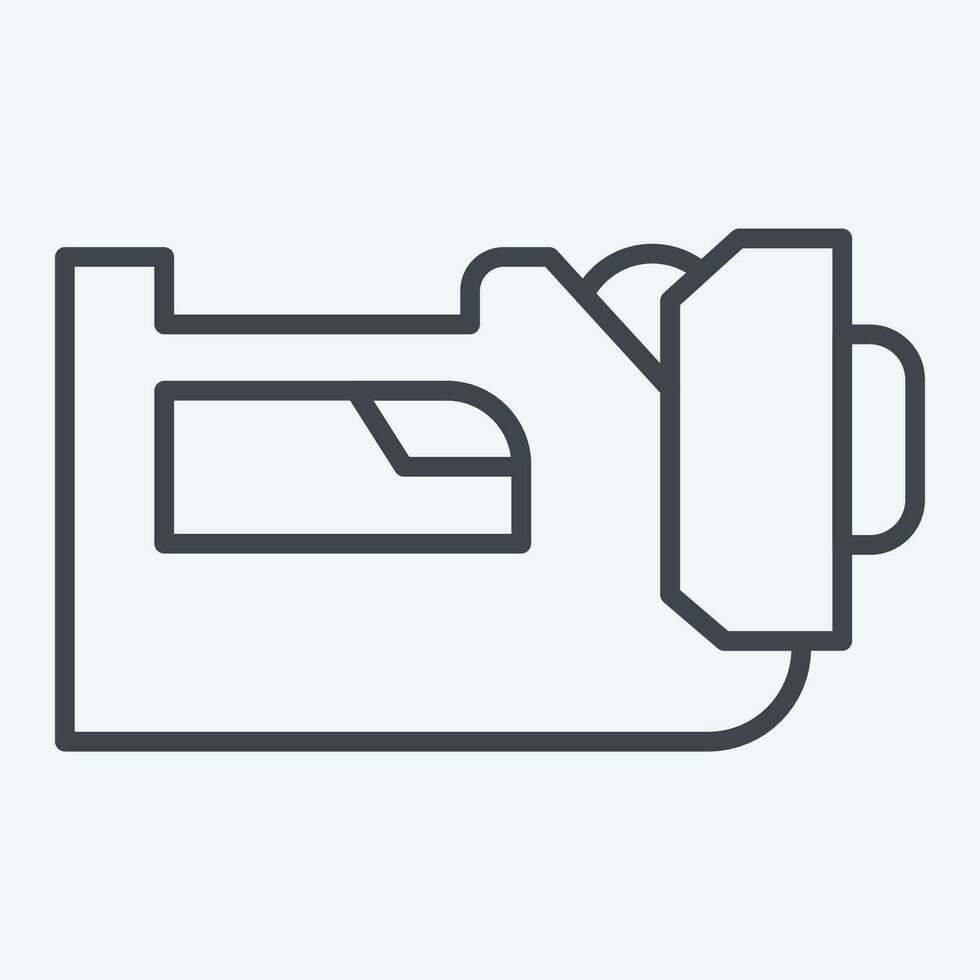 Icon Lantern. related to Firefighter symbol. line style. simple design editable. simple illustration vector