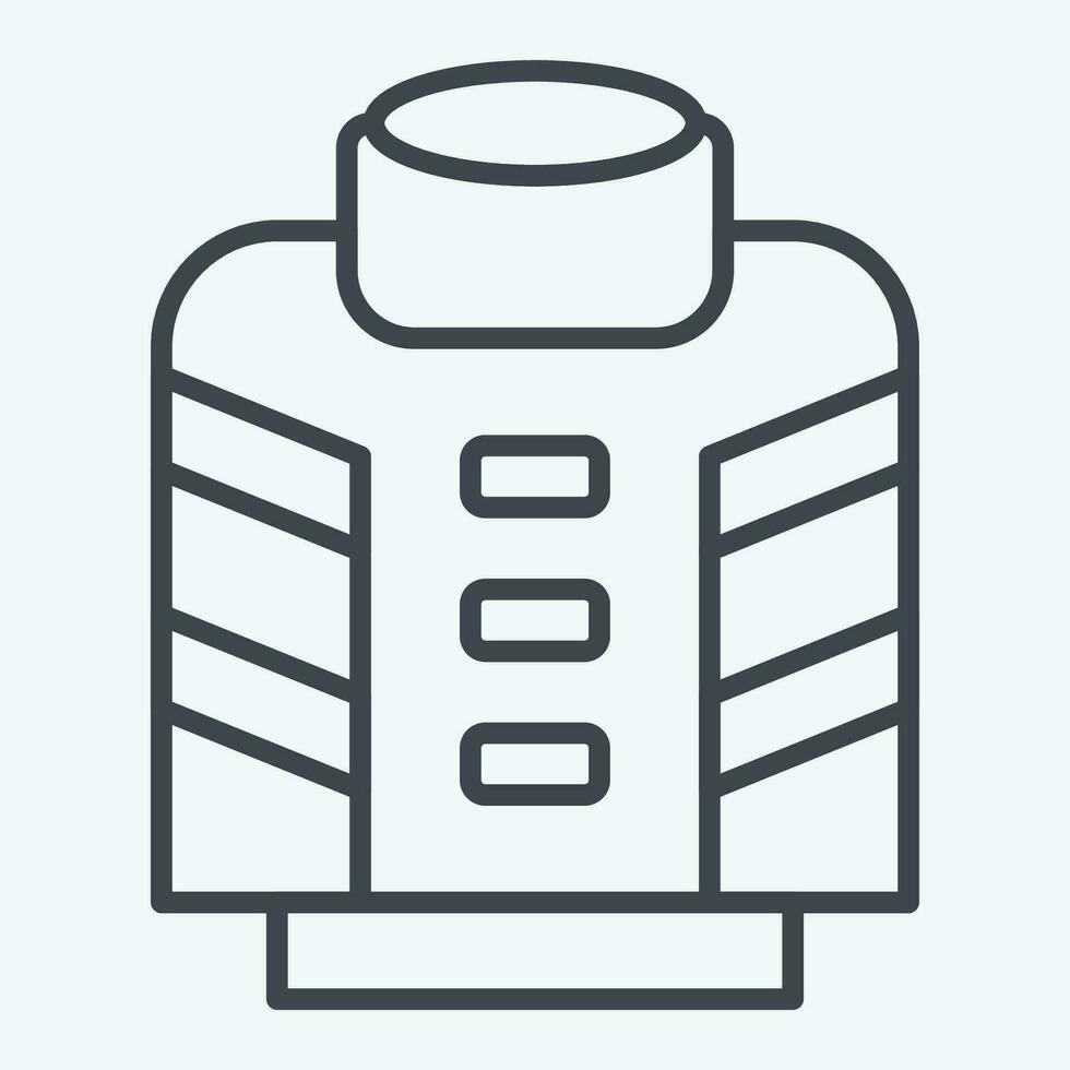 Icon Fireman. related to Firefighter symbol. line style. simple design editable. simple illustration vector