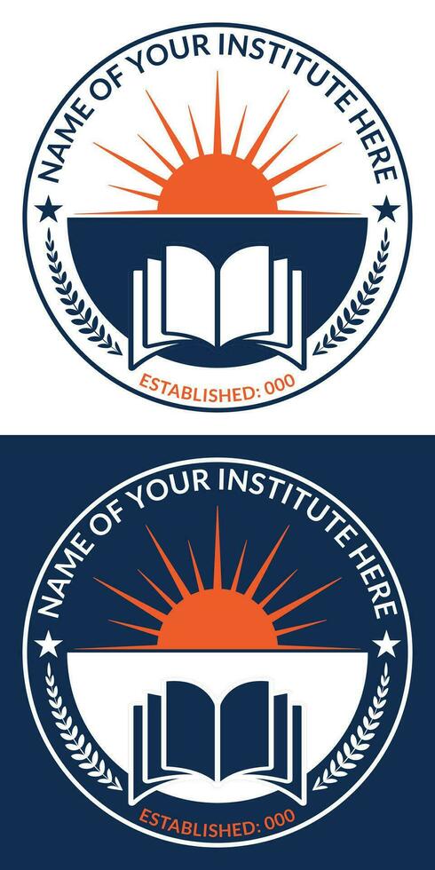 School and education logo design template vector