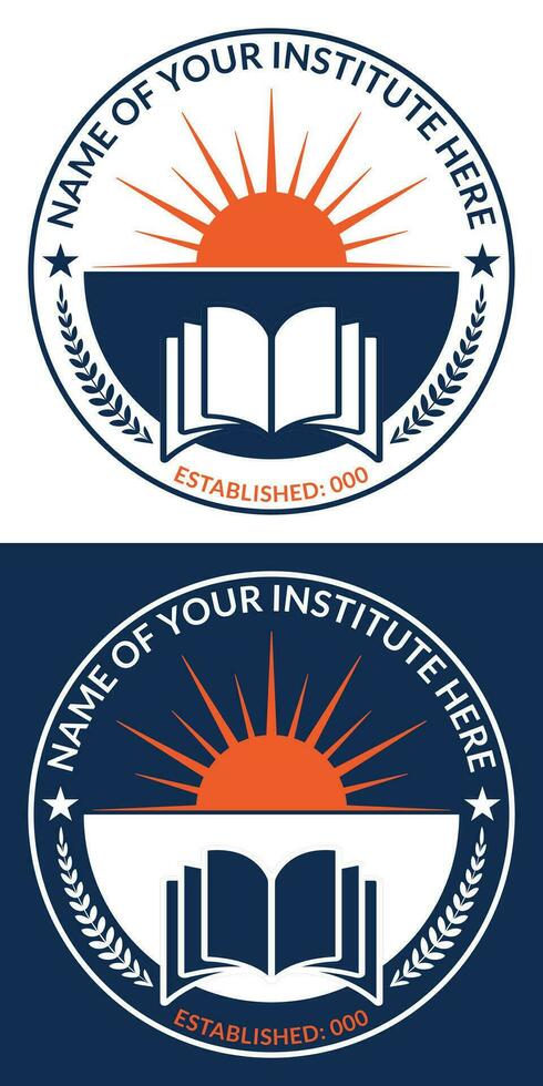 School and education logo design template vector