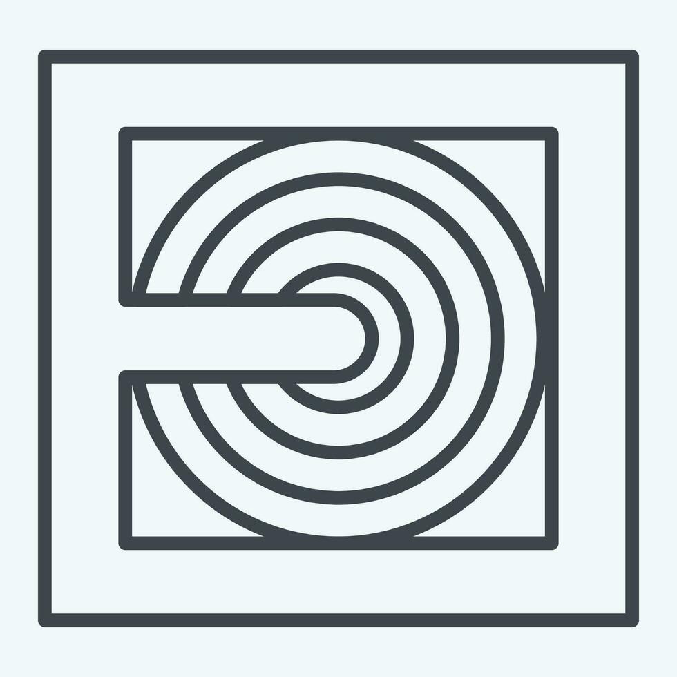 Icon Fire Hose. related to Firefighter symbol. line style. simple design editable. simple illustration vector