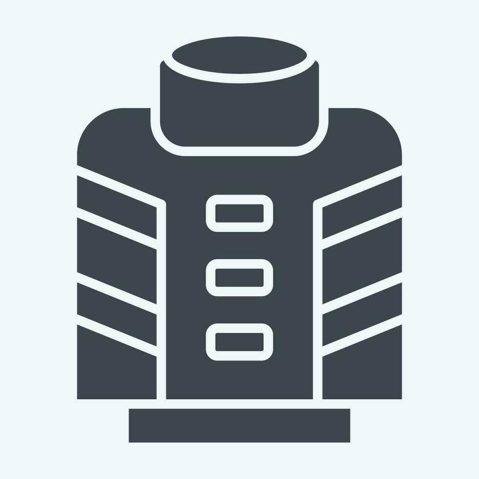 Icon Fireman. related to Firefighter symbol. glyph style. simple design editable. simple illustration vector
