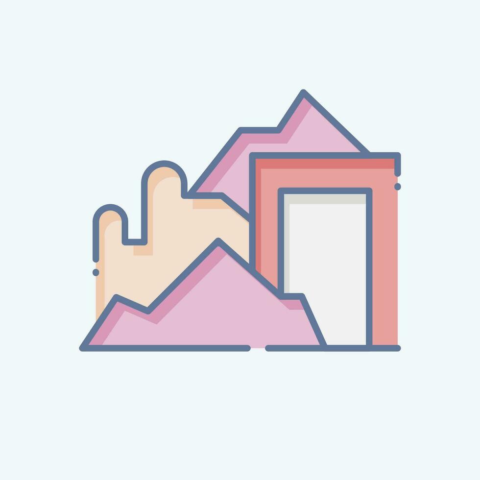 Icon House. related to Firefighter symbol. doodle style. simple design editable. simple illustration vector