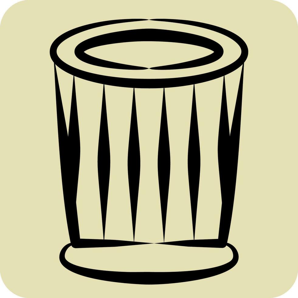 Icon Cook Hat. related to Hat symbol. hand drawn style. simple design editable. simple illustration vector