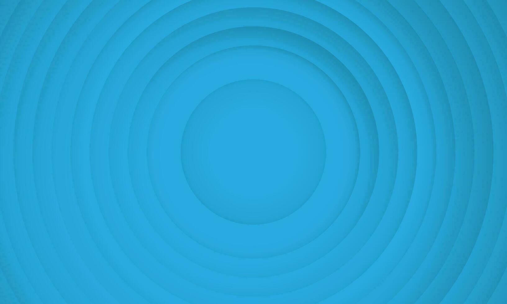 Abstract circle layers texture on blue background with shadow. vector