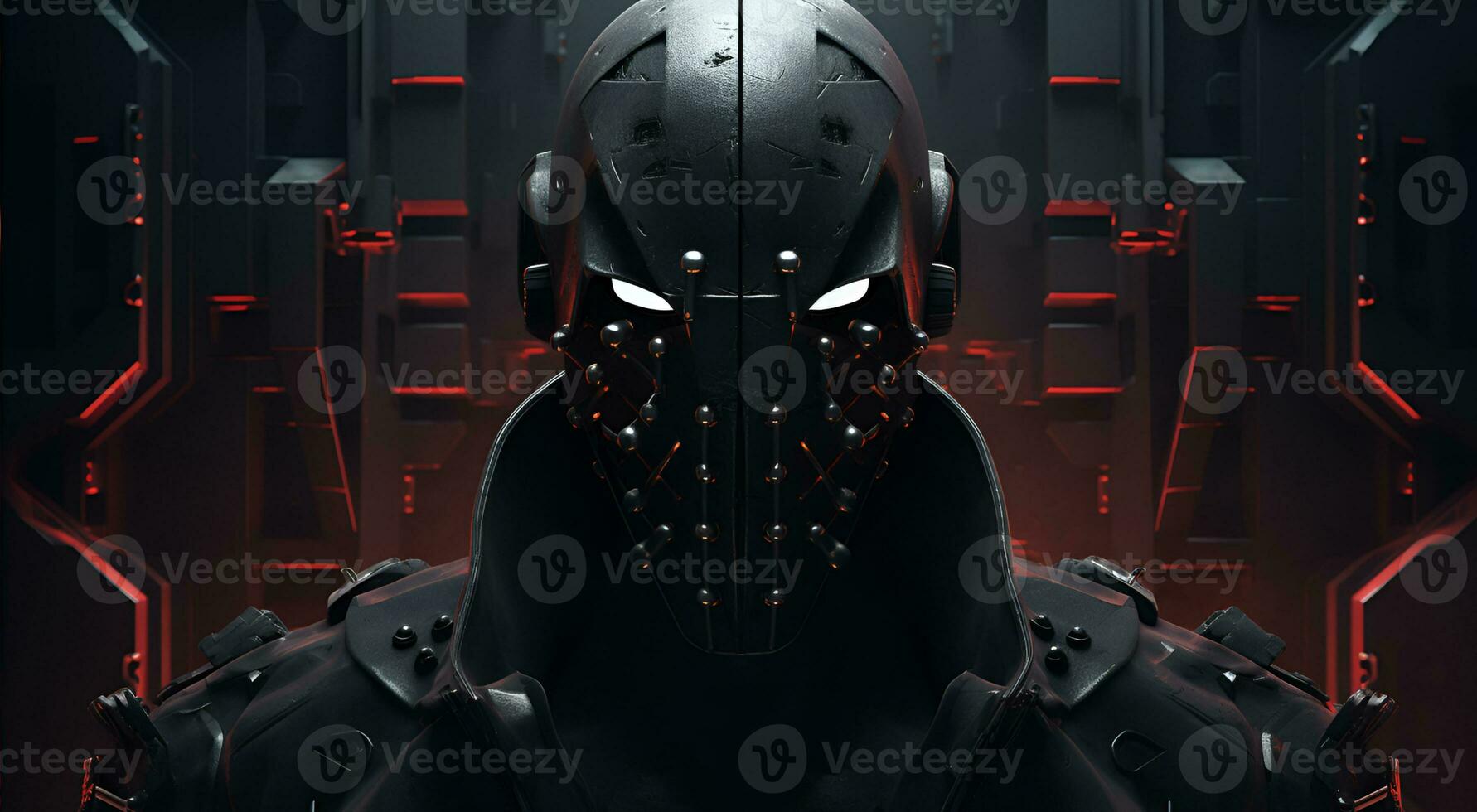 AI generated cybersecurity technology robot photo