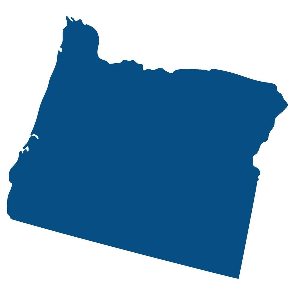 Oregon Map. Map of Oregon. USA map vector