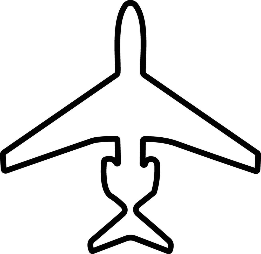 Airplane icons. Aircrafts line style. jet plane. flight travel symbol. vector