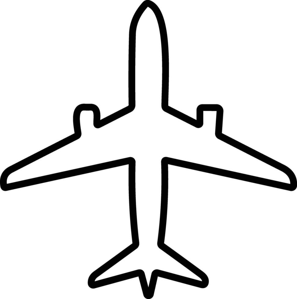 Airplane icons. Aircrafts line style. jet plane. flight travel symbol. vector