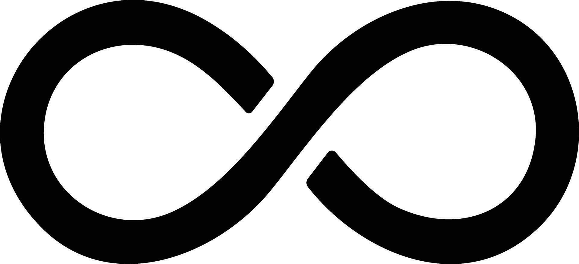 Infinity icon. Infinity, eternity, infinite, endless, loop symbols. Unlimited infinity icon flat style stock vector