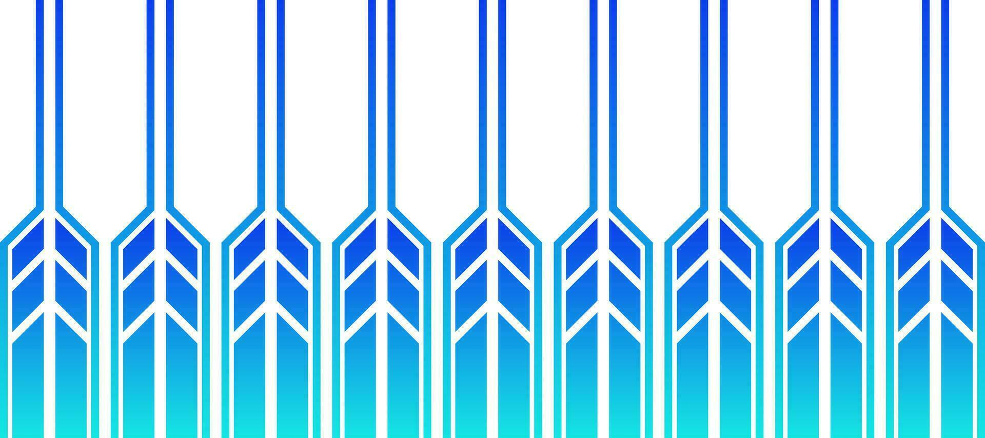 abstract chevron blue lines gradient background vector