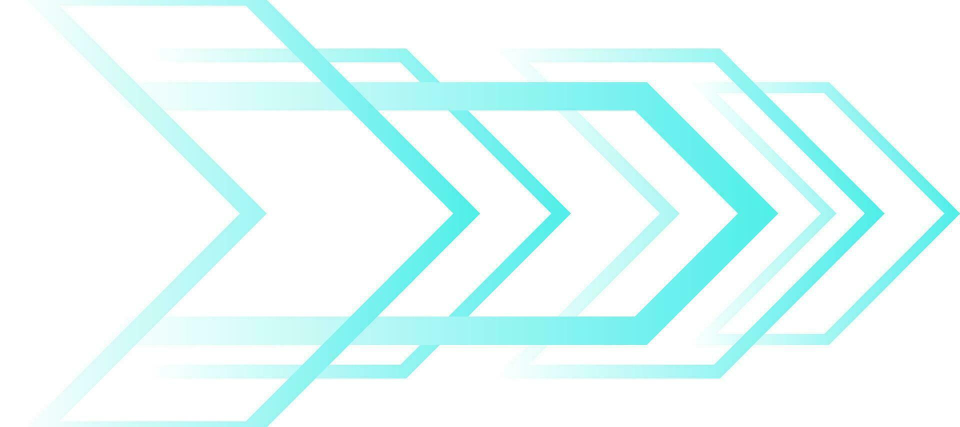 techno arrow light blue lines gradient futuristic background vector