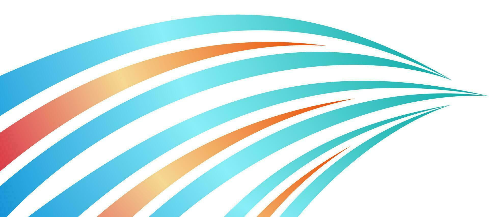 abstract blue stripes curves for brochure background template vector
